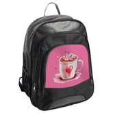 Heart Marshmallow Cocoa Backpack, Valentine Backpack, Cute Backpack, Cocoa Lover Backpack, Trendy Gift for Her, Gift for Girlfriend - Tawshia